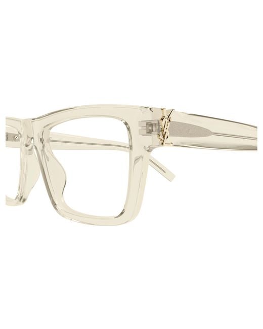 Saint Laurent Black Sl M10_B 004 Optical Frames Acetate Transparent Squared for men