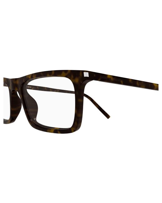 Saint Laurent Black Sl 890 Betty Thin Opt 002 Optical Frames Acetate Transparent Squared