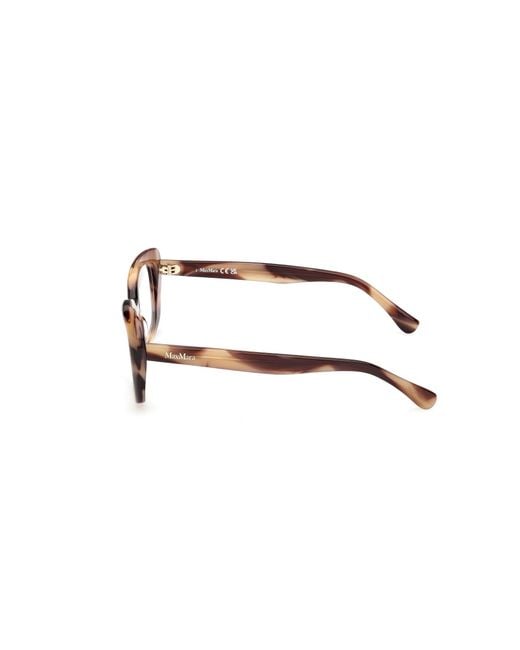 Max Mara Black Mm5211 047 Optical Frames Acetate Round Normal
