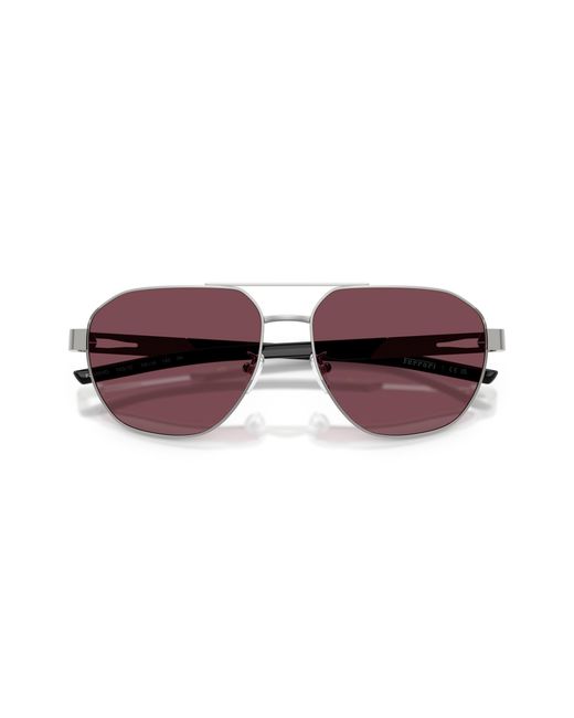 FERRARI SCUDERIA Black Fz5004D 103/1E Sunglasses Metal Geometric Normal for men