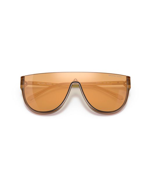 Michael Kors Black Mk2151 Aspen 3401R1 Sunglasses Injected Geometric Normal Mirror
