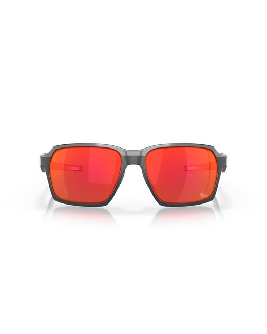 Oakley Black Oo4143 Parlay 414311 Sunglasses Metal Squared Prizm for men
