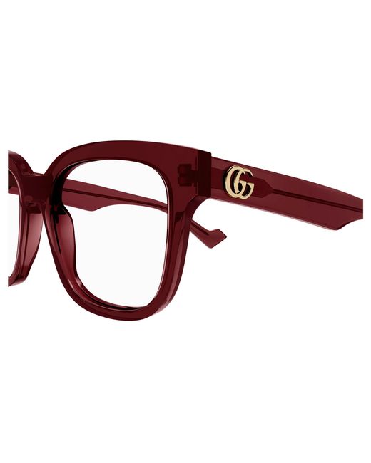 Gucci Black Gg0958O 006 Optical Frames Acetate Transparent Squared
