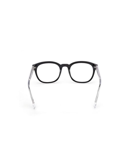 Timberland Black Tb50084 001 Optical Frames Acetate Round Normal for men