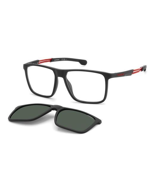Carrera Black Ca 4020/Cs Blx/Uc Optical Frames Polyamide Squared Polarized Clip-On for men