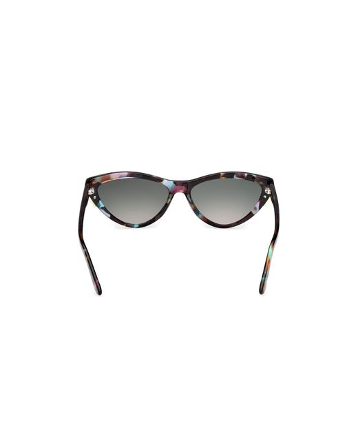 Guess Black Gm00031 98B Sunglasses Acetate Smoke Cat Eye Normal