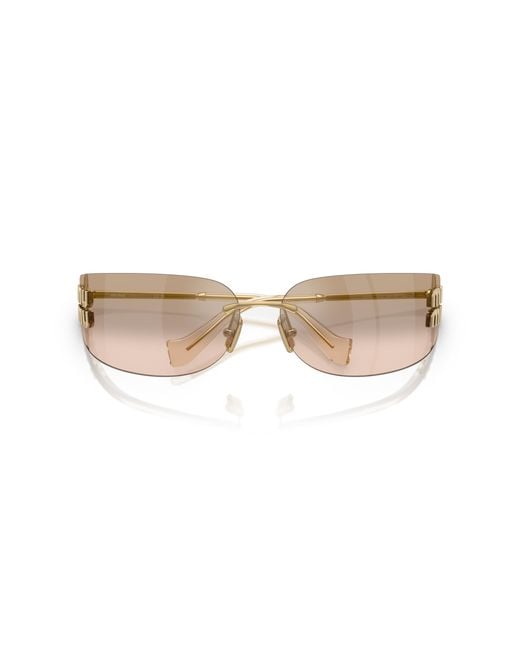 Miu Miu Black Mu A51S 5Ak20P Sunglasses Metal Squared Normal Mirror