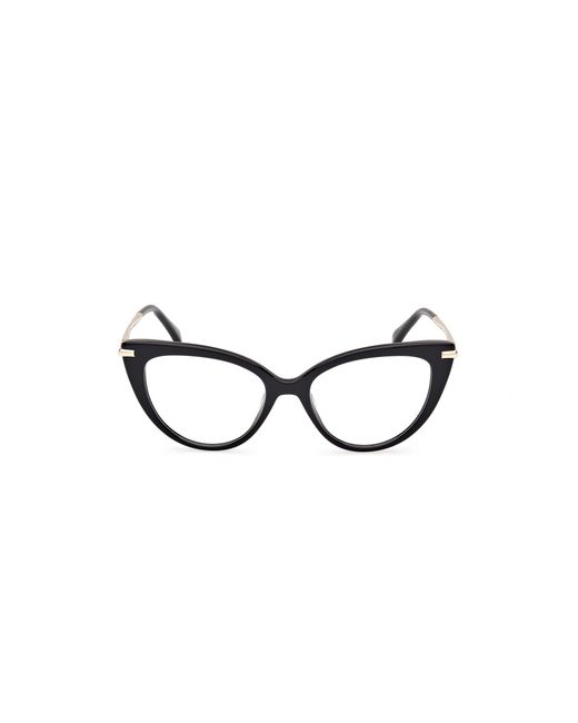 Max Mara Black Mm5145 001 Optical Frames Acetate Cat Eye Normal