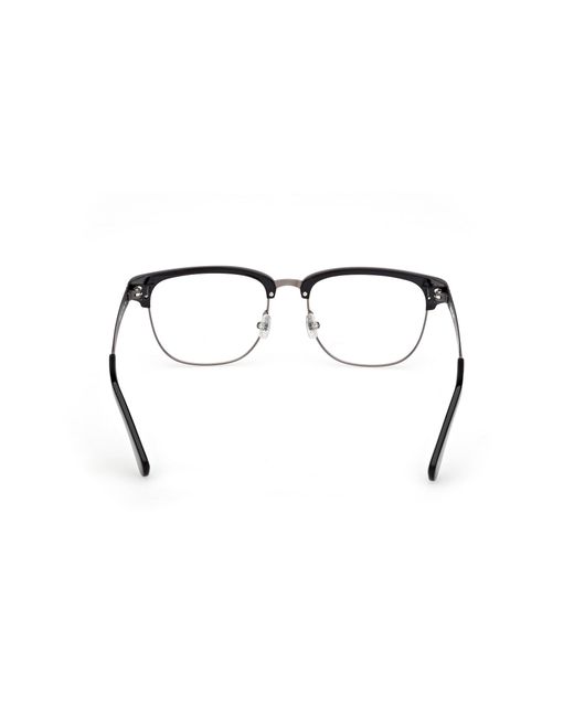 Timberland Black Tb50088 001 Optical Frames Metal Squared Normal for men