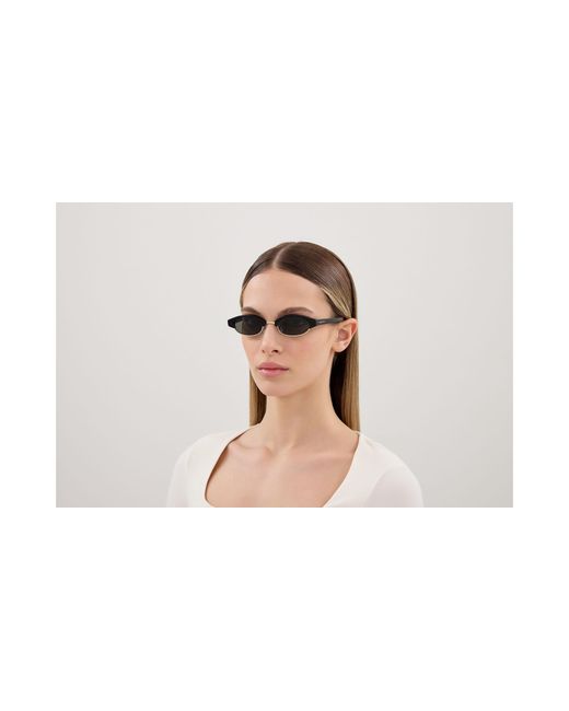 McQueen Black Am0534S 001 Sunglasses Acetate Round