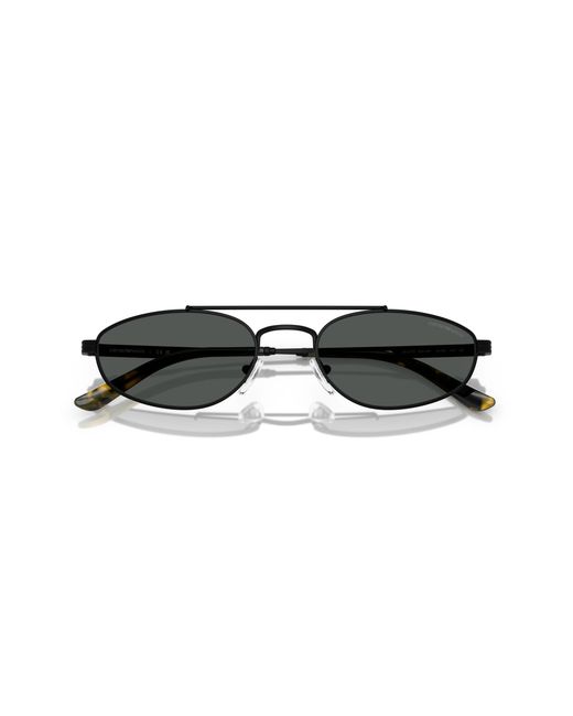Emporio Armani Black Ea2157 300187 Sunglasses Metal Pilot Normal for men