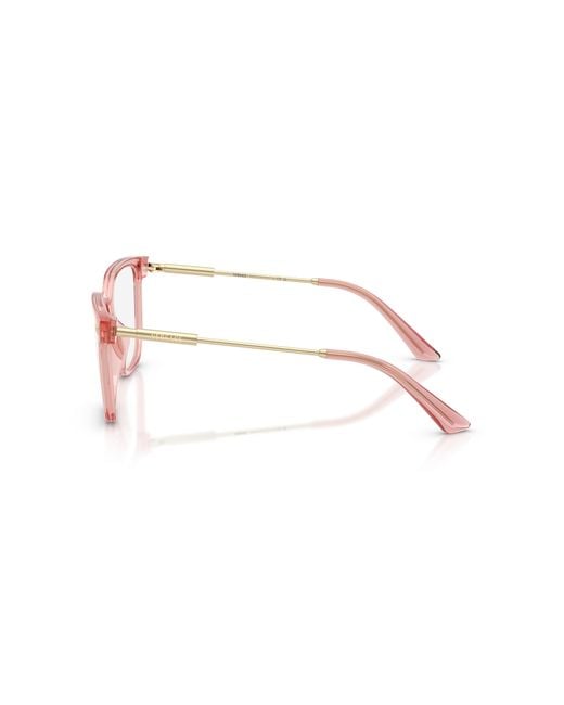 Versace Black Ve3388U 5322 Optical Frames Injected Transparent Squared Normal