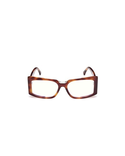 Max Mara Black Mm5157-B 052 Optical Frames Acetate Squared Normal