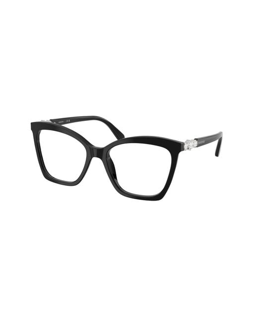 Swarovski Black Sk2053 1038 Optical Frames Acetate Cat Eye Normal