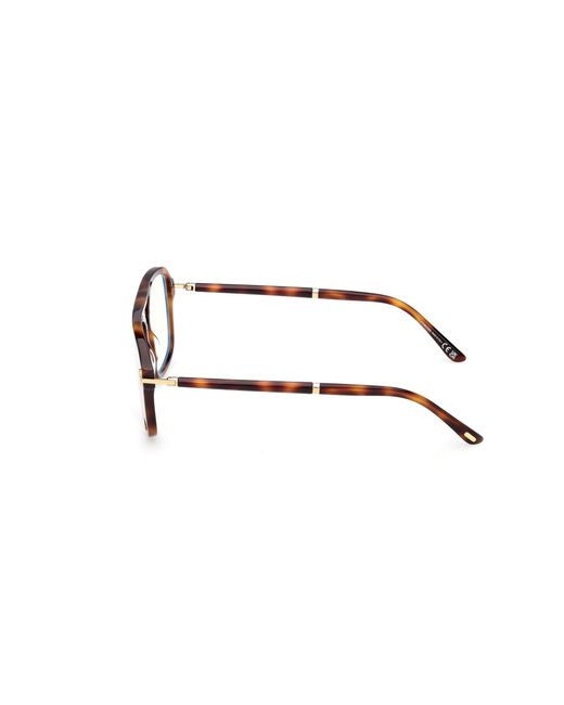 Tom Ford Black Ft6086-B 053 Optical Frames Acetate Squared Normal for men