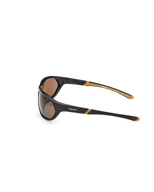 Timberland Black Tb00035 01H Sunglasses Injected Squared Polarized for men
