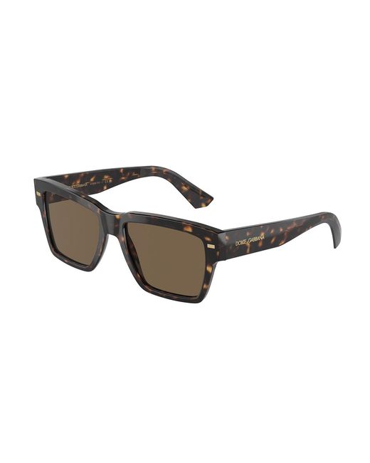 Dolce & Gabbana Gray Dg4431 502/73 Sunglasses Acetate Squared Normal for men