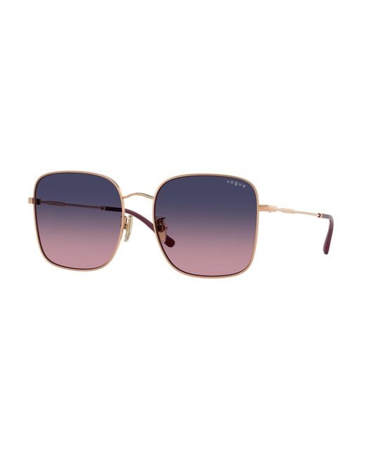 Vogue Eyewear Black Vo4327Sd 5152I6 Sunglasses Metal Squared Normal Shaded