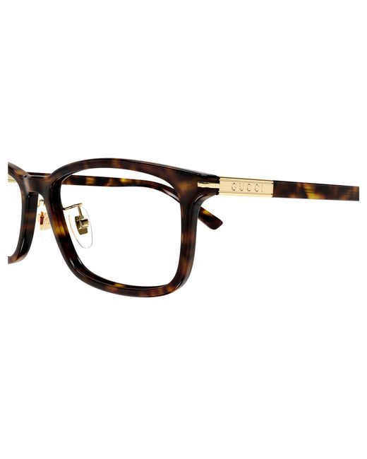 Gucci Black Gg1506Oj 002 Optical Frames Acetate Transparent Squared