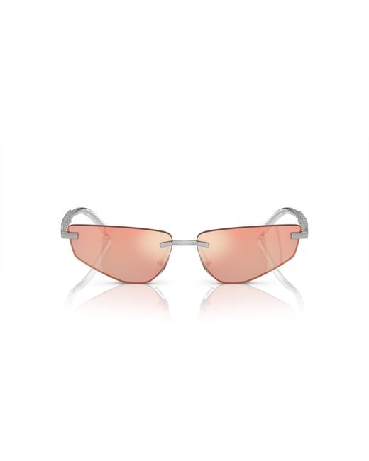 Dolce & Gabbana Black Dg2301 05/6Q Sunglasses Metal Squared Normal Mirror
