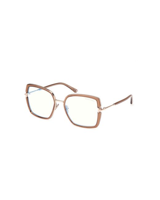 Tom Ford Black Ft5985-B 045 Optical Frames Injected Squared Normal