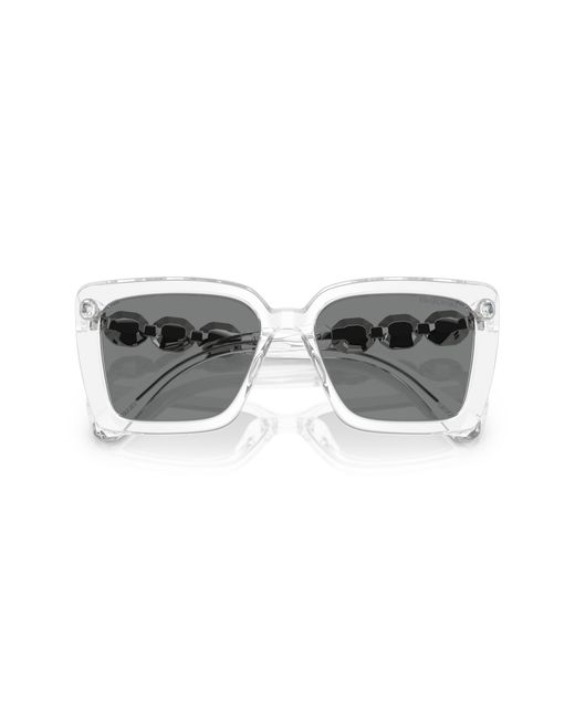 Swarovski Black Sk6032 102787 Sunglasses Acetate Squared Normal