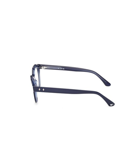 Web Black We5461 092 Optical Frames Acetate Round Normal for men