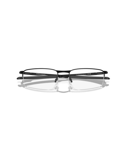 Oakley Black Ox3174 Barrelhouse 0.5 317401 Optical Frames Metal Squared Normal for men