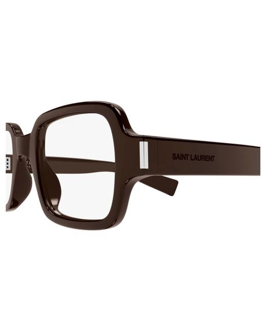 Saint Laurent Black Sl 720 Opt 001 Optical Frames Acetate Transparent Squared