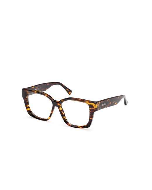 Max Mara Black Mm5184 052 Optical Frames Acetate Geometric Normal