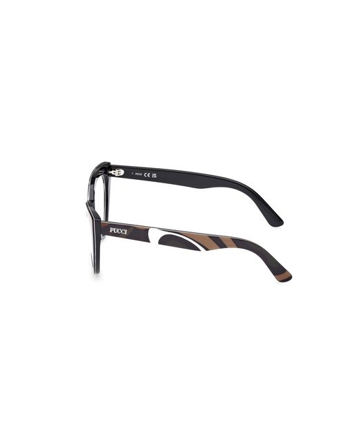 Emilio Pucci Black Ep5266 099 Optical Frames Acetate Cat Eye Normal