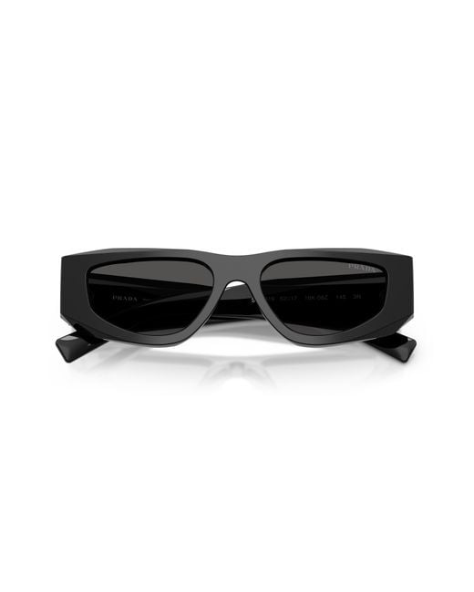 Prada Black Pr B19S 16K08Z Sunglasses Acetate Pillow Normal for men