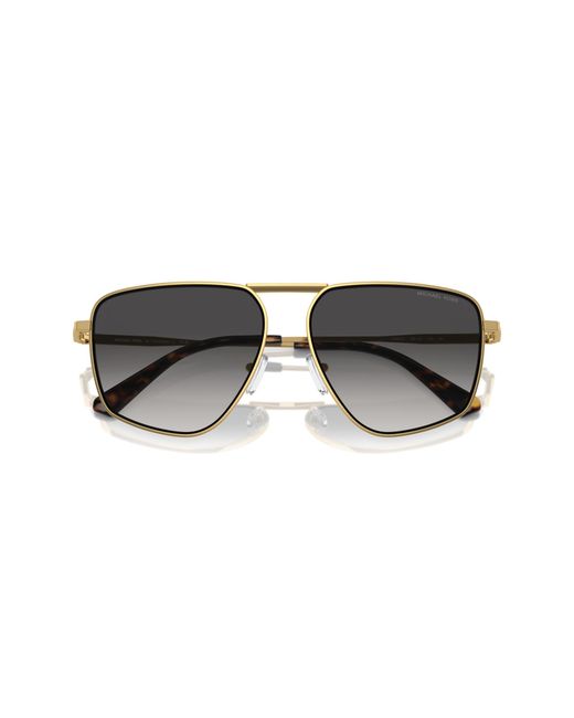 Michael Kors Black Mk1153 Silverton 18968G Sunglasses Metal Pilot Normal Shaded for men