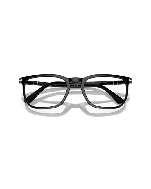 Persol Black Po3339V 95 Optical Frames Acetate Transparent Squared Normal
