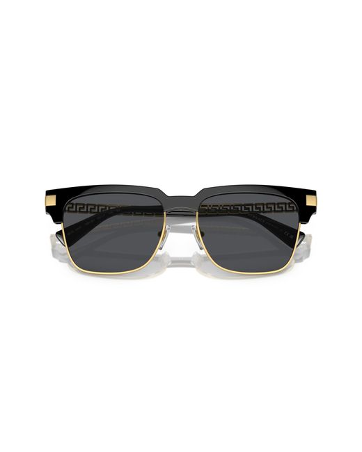 Versace Black Ve4447 Gb1/87 Sunglasses Injected Squared Normal for men