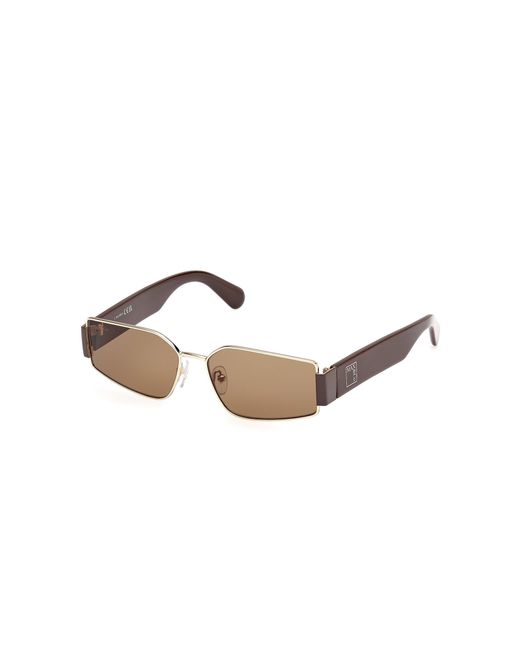 MAX&Co. Black Mo0128 32J Sunglasses Metal Squared Normal