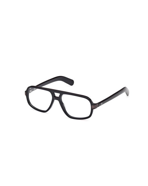 Adidas Black Or5105 001 Optical Frames Acetate Geometric Normal for men
