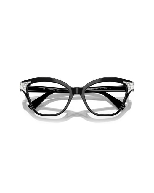 Swarovski Black Sk2029 1001 Optical Frames Acetate Cat Eye Normal