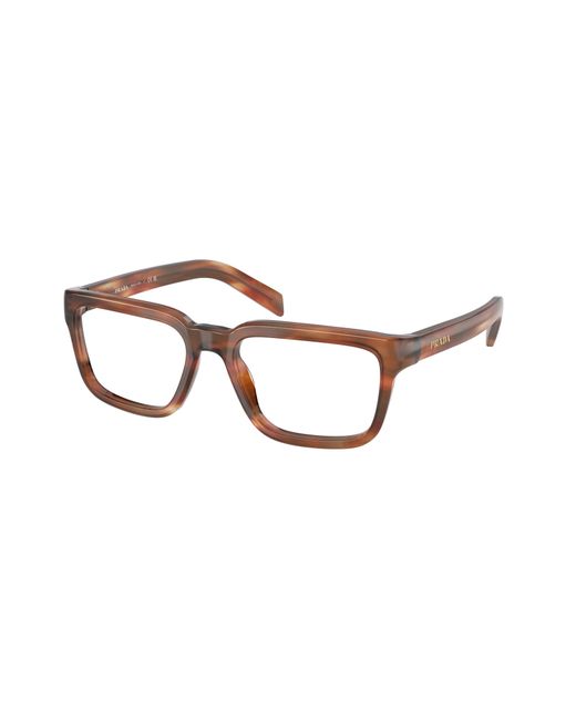 Prada Black Pr D04V 24G1O1 Optical Frames Acetate Transparent Pillow Normal