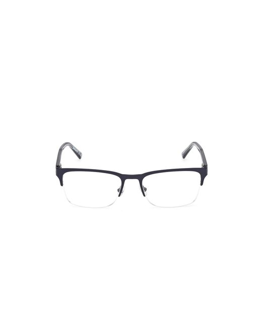 Timberland Black Tb50083 091 Optical Frames Metal Squared Normal for men