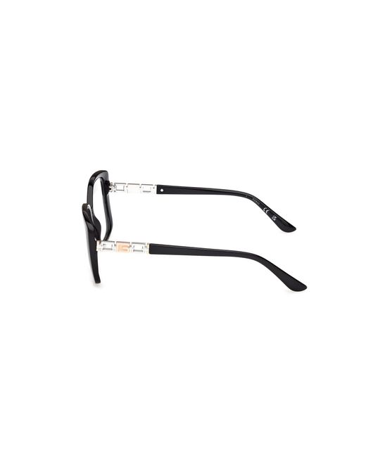 Guess Black Gu50359 001 Optical Frames Acetate Butterfly Normal
