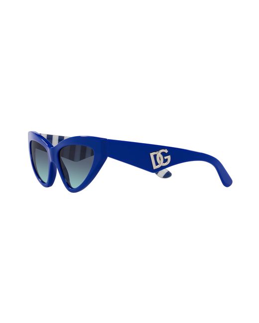 Dolce & Gabbana Black Dg4439 311945 Sunglasses Acetate Cat Eye Normal Shaded
