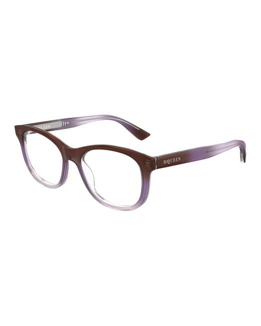 McQueen Black Am0568O 012 Optical Frames Acetate Transparent Cat Eye