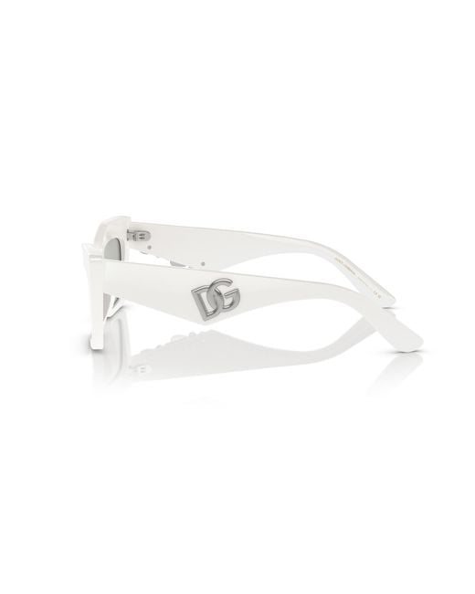 Dolce & Gabbana Black Dg4435 33128V Sunglasses Acetate Cat Eye Normal Mirror