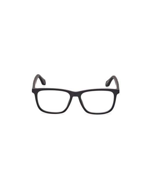 Adidas Black Or5076 001 Optical Frames Injected Squared Normal for men
