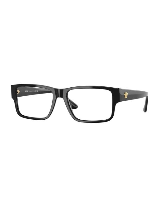 Versace Black Ve3342 5360 Optical Frames Acetate Squared Normal for men