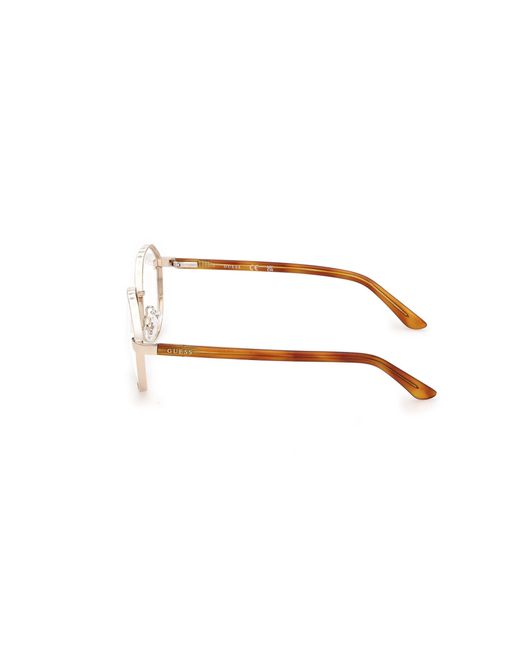Guess Black Gu50124 032 Optical Frames Metal Round Normal