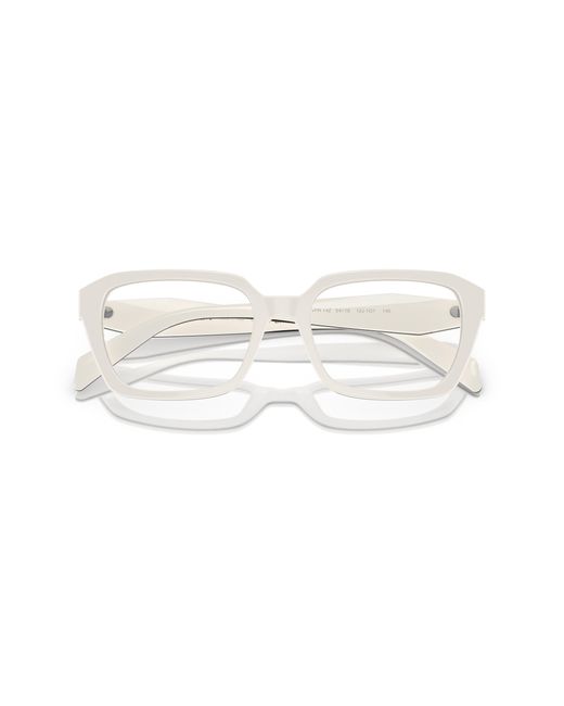 Prada Black Pr 14Zv 12J1O1 Optical Frames Acetate Transparent Geometric Normal
