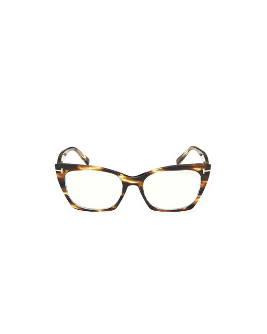 Tom Ford Black Ft5709-B 55A Optical Frames Acetate Cat Eye Normal