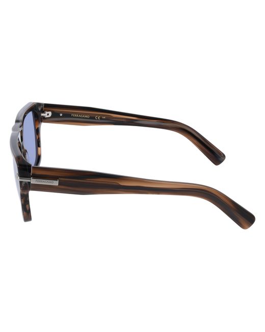 Ferragamo Black Sf2070S 216 Sunglasses Acetate Squared Normal for men